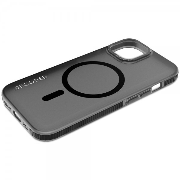 Decoded iPhone 15 Deksel Recycled Plastic Clear Case Transparent Svart