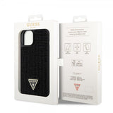 Guess iPhone 15 Deksel Rhinestone Svart