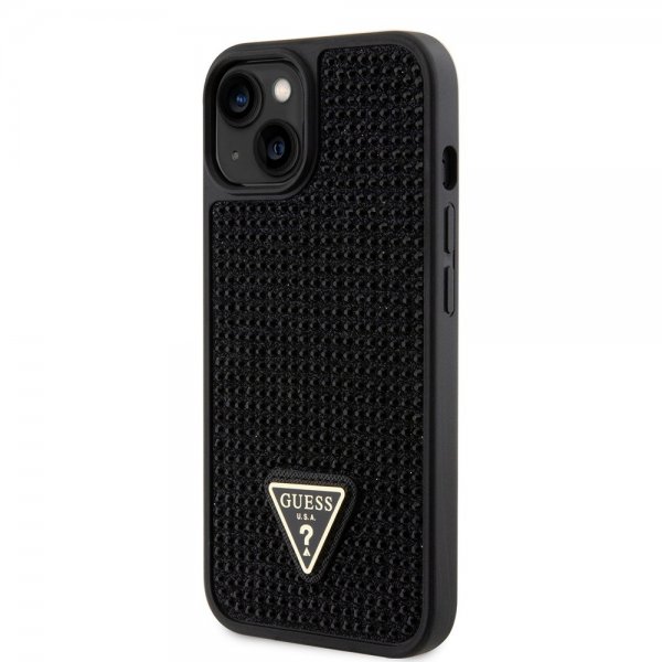 Guess iPhone 15 Deksel Rhinestone Svart
