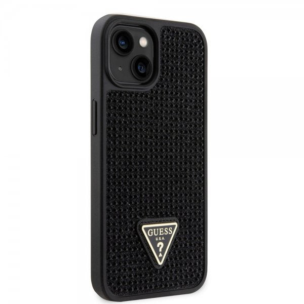 Guess iPhone 15 Deksel Rhinestone Svart