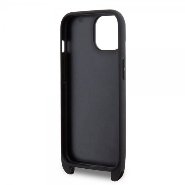 Karl Lagerfeld iPhone 15 Deksel Saffiano Crossbody Svart