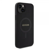 Guess iPhone 15 Deksel Saffiano MagSafe Svart