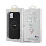 Guess iPhone 15 Deksel Saffiano MagSafe Svart