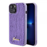 Guess iPhone 15 Deksel Sequin Lilla