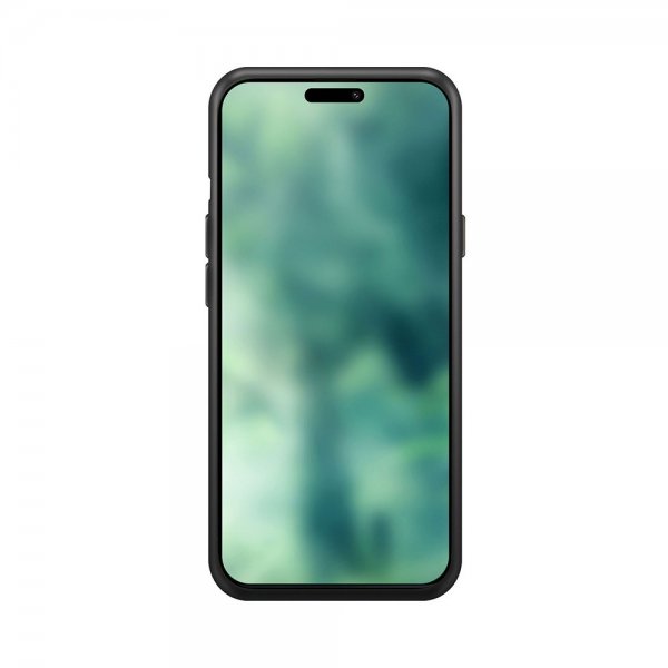 Xqisit iPhone 15 Deksel Silicone Case MagSafe Svart