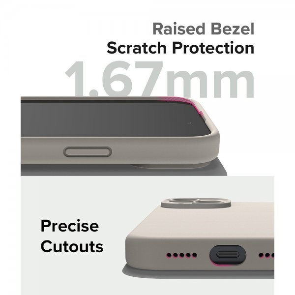 Ringke iPhone 15 Deksel Silicone Magnetic Stone