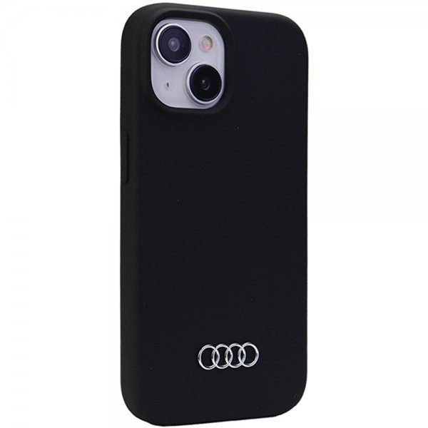 Audi iPhone 15 Deksel Silikoni Svart