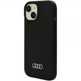 Audi iPhone 15 Deksel Silikoni Svart