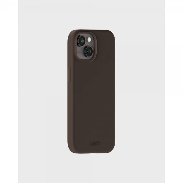 holdit iPhone 15 Deksel Silikon Chocolate