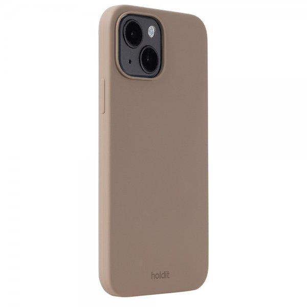holdit iPhone 15 Deksel Silikon Mocha Brown
