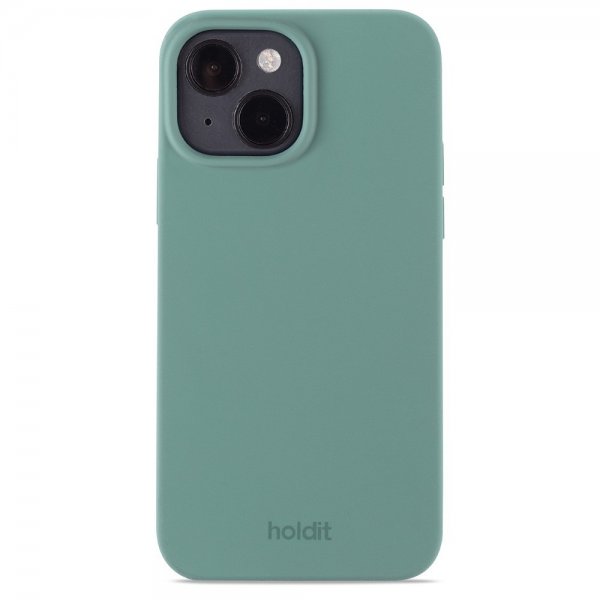 holdit iPhone 15 Deksel Silikon Moss Green