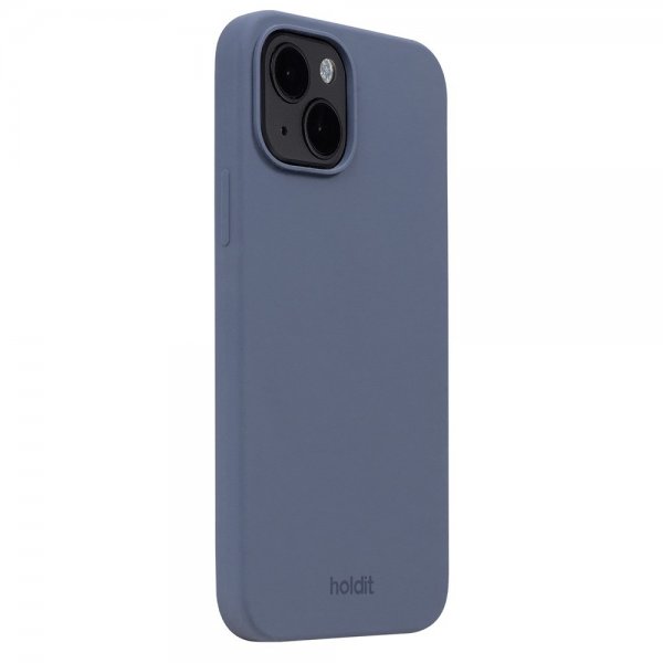 holdit iPhone 15 Deksel Silikon Pacific Blue