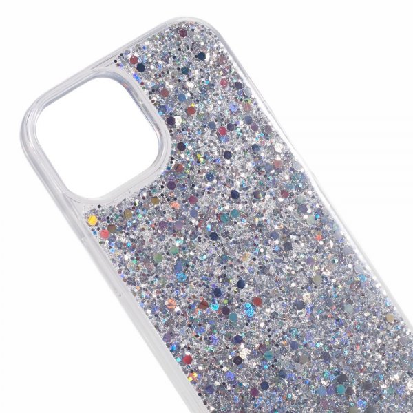 Nordic Covers iPhone 15 Deksel Sparkle Series Stardust Silver