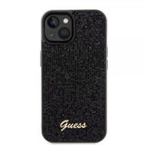 Guess iPhone 15 Deksel Square Mirror Svart