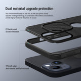 Nillkin iPhone 15 Deksel Super Frosted Shield Pro Logo Hole Blå
