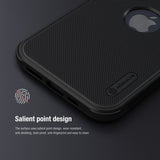Nillkin iPhone 15 Deksel Super Frosted Shield Pro Logo Hole Blå