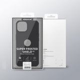Nillkin iPhone 15 Deksel Super Frosted Shield Pro Logo Hole Svart