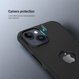 Nillkin iPhone 15 Deksel Super Frosted Shield Pro Logo Hole Svart