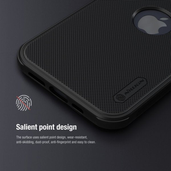 Nillkin iPhone 15 Deksel Super Frosted Shield Pro Logo Hole Svart