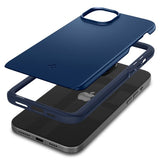 Spigen iPhone 15 Deksel Thin Fit Navy Blue