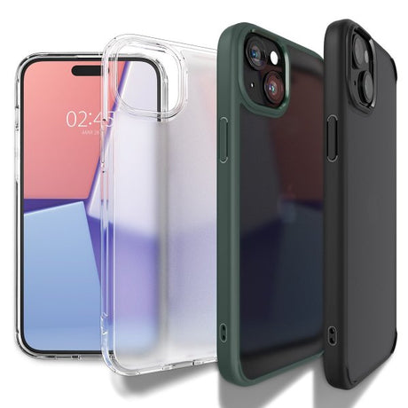 Spigen iPhone 15 Deksel Ultra Hybrid Crystal Clear