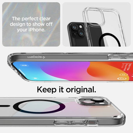 Spigen iPhone 15 Deksel Ultra Hybrid MagFit Svart