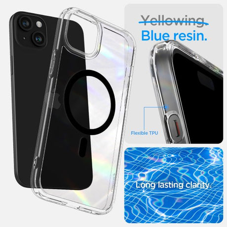 Spigen iPhone 15 Deksel Ultra Hybrid MagFit Svart