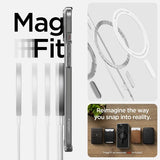 Spigen iPhone 15 Deksel Ultra Hybrid MagFit Svart