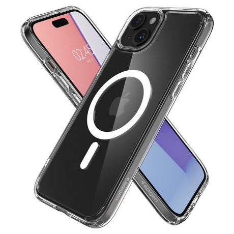Spigen iPhone 15 Deksel Ultra Hybrid MagFit Hvit