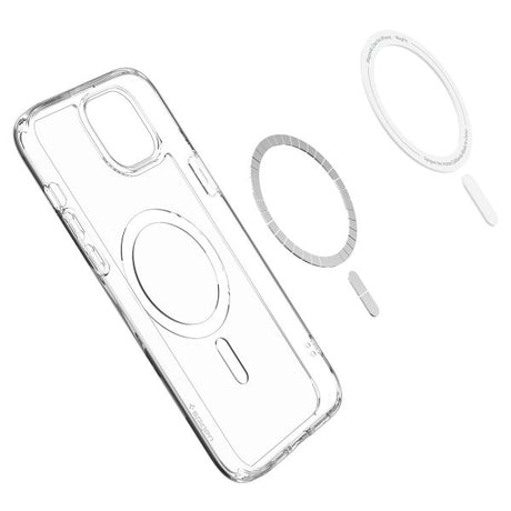 Spigen iPhone 15 Deksel Ultra Hybrid MagFit Hvit