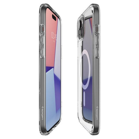 Spigen iPhone 15 Deksel Ultra Hybrid MagFit Hvit