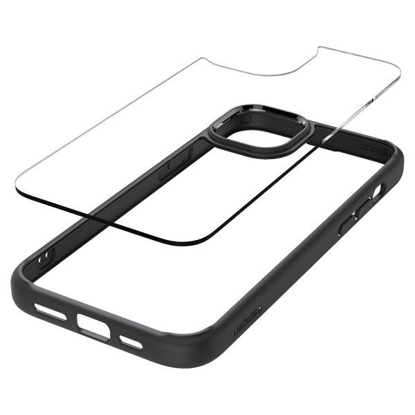 Spigen iPhone 15 Deksel Ultra Hybrid Matte Matte Black