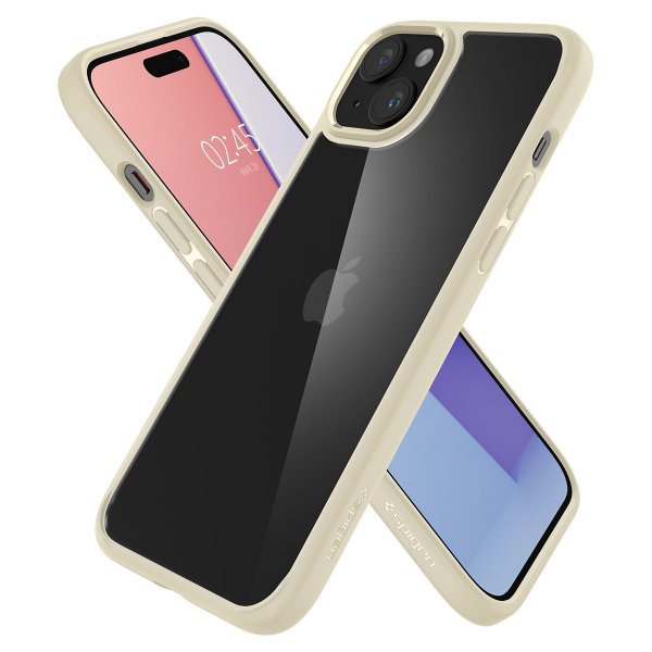 Spigen iPhone 15 Deksel Ultra Hybrid Mute Beige