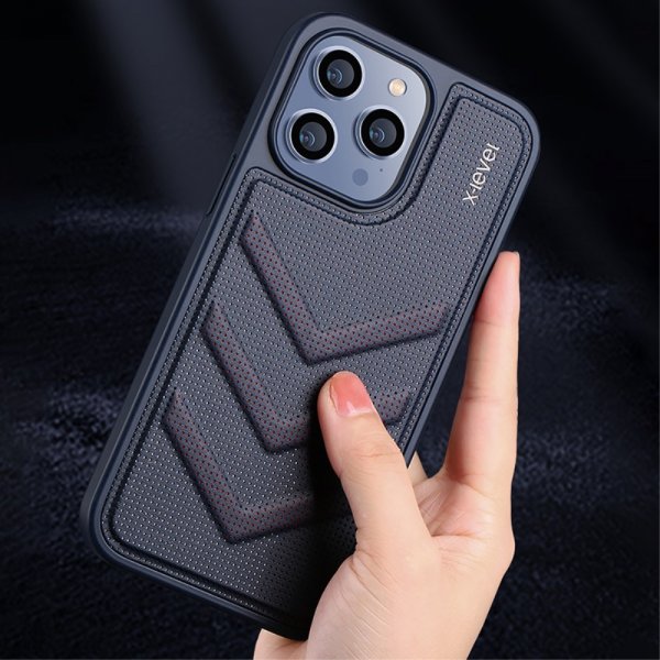 X-Level iPhone 15 Deksel V-shape Svart