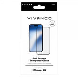 Vivanco iPhone 15 Skjermbeskytter Full Screen