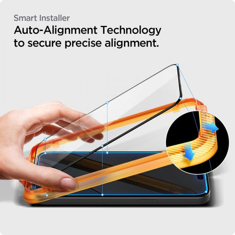 Spigen iPhone 15 Skjermbeskytter GLAS.tR ALIGNmaster 2-pakning