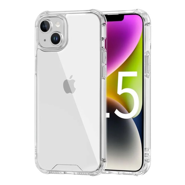 iPhone 15 Deksel Støtsikker Transparent
