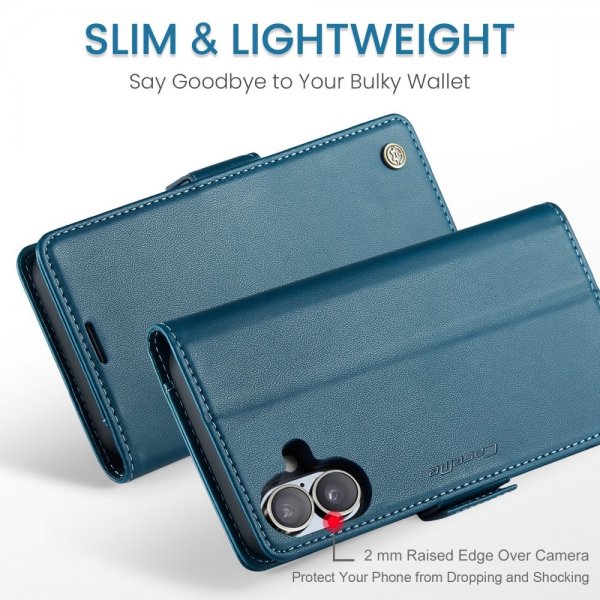 CaseMe iPhone 16 Etui 023 Series Blå