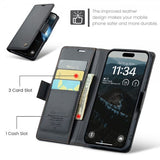 CaseMe iPhone 16 Etui 023 Series Svart