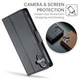 CaseMe iPhone 16 Etui 023 Series Svart