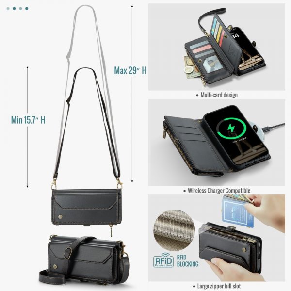 CaseMe iPhone 16 Etui C36 Series Svart