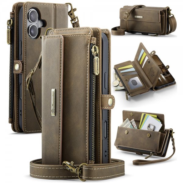 CaseMe iPhone 16 Etui C39 Series Brun