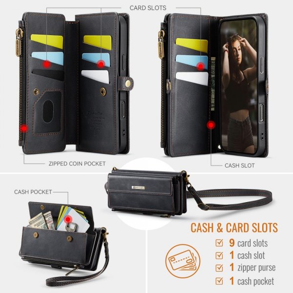 CaseMe iPhone 16 Etui C39 Series Svart