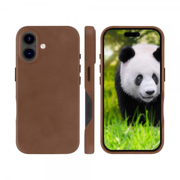 dbramante1928 iPhone 16 Etui Lynge MagSafe Dark Tan