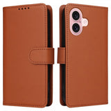 Betopnice iPhone 16 Etui Avtagbart Deksel 005 Brun