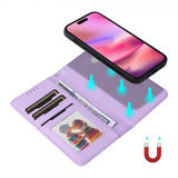 Betopnice iPhone 16 Etui Avtagbart Deksel 005 Lilla