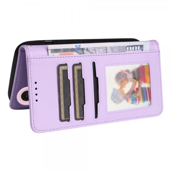 Betopnice iPhone 16 Etui Avtagbart Deksel 005 Lilla