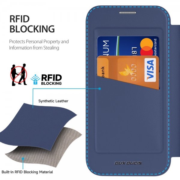Dux Ducis iPhone 16 Etui Skin X Pro Series Kickstand MagSafe Blå