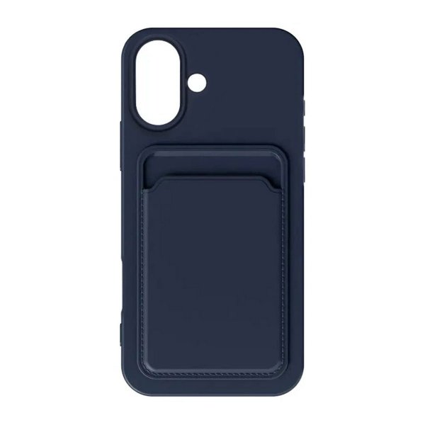 iPhone 16 Deksel Kortholder Blå