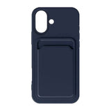 iPhone 16 Deksel Kortholder Blå